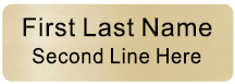 Blank Gold Badge 