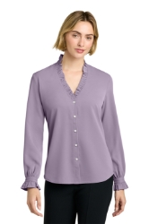 Brooks Brothers® Women’s Long Sleeve Ruffle Collar Blouse 