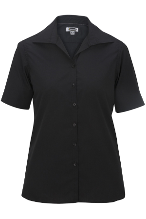 Ladies' Lightweight Short Sleeve Poplin Blouse 