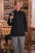 Ladies Sedona Chef Coat w/Knotted Buttons - Black - 0490ZZB