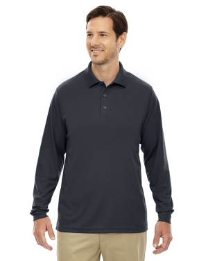 Men's Dri-Wicking Long-Sleeve Pique Polo 