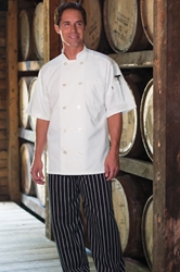 Short-Sleeve Chef Coat - White 